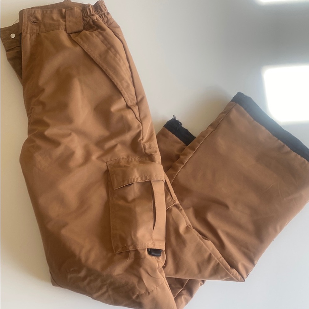Boys snow pants - Brown Cargo